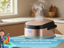 Review Gadget Singkat Smart Rice Cooker dengan Timer dan Pengaturan Masak Presisi