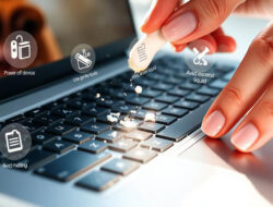 Cara Membersihkan Keyboard Laptop yang Lengket dengan Aman dan Mudah